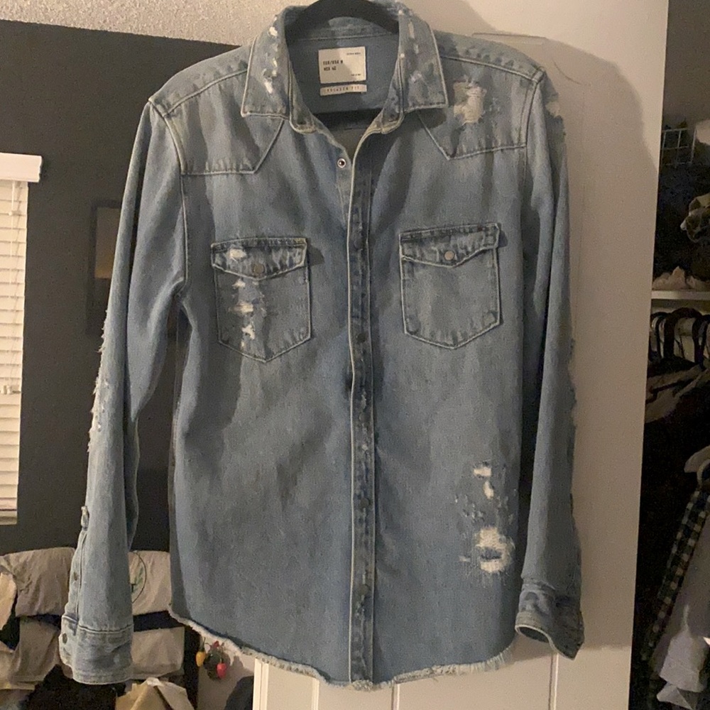 Relaxed Fit Jean Shirt